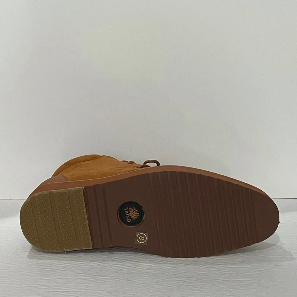 Tayno shoes casual Oxford camel premium fiber thick sole